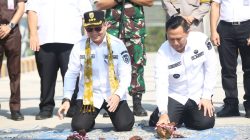 Peresmian Jembatan Air Lematang Sepanjang 140 Meter di Muara Enim