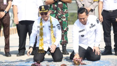 Peresmian Jembatan Air Lematang Sepanjang 140 Meter di Muara Enim